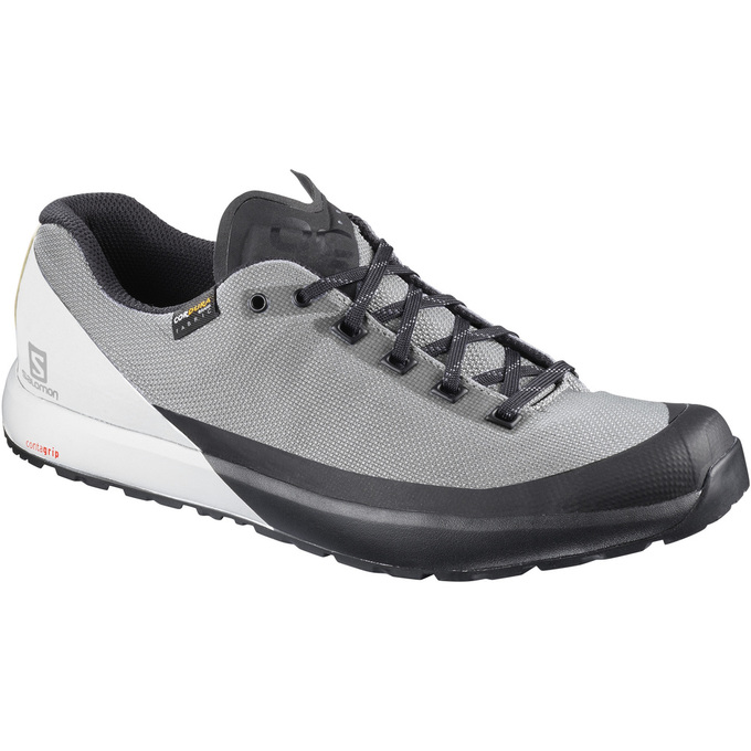 SALOMON UK ACRO - Womens Running Shoes White/Grey/Black,QPOM80152
